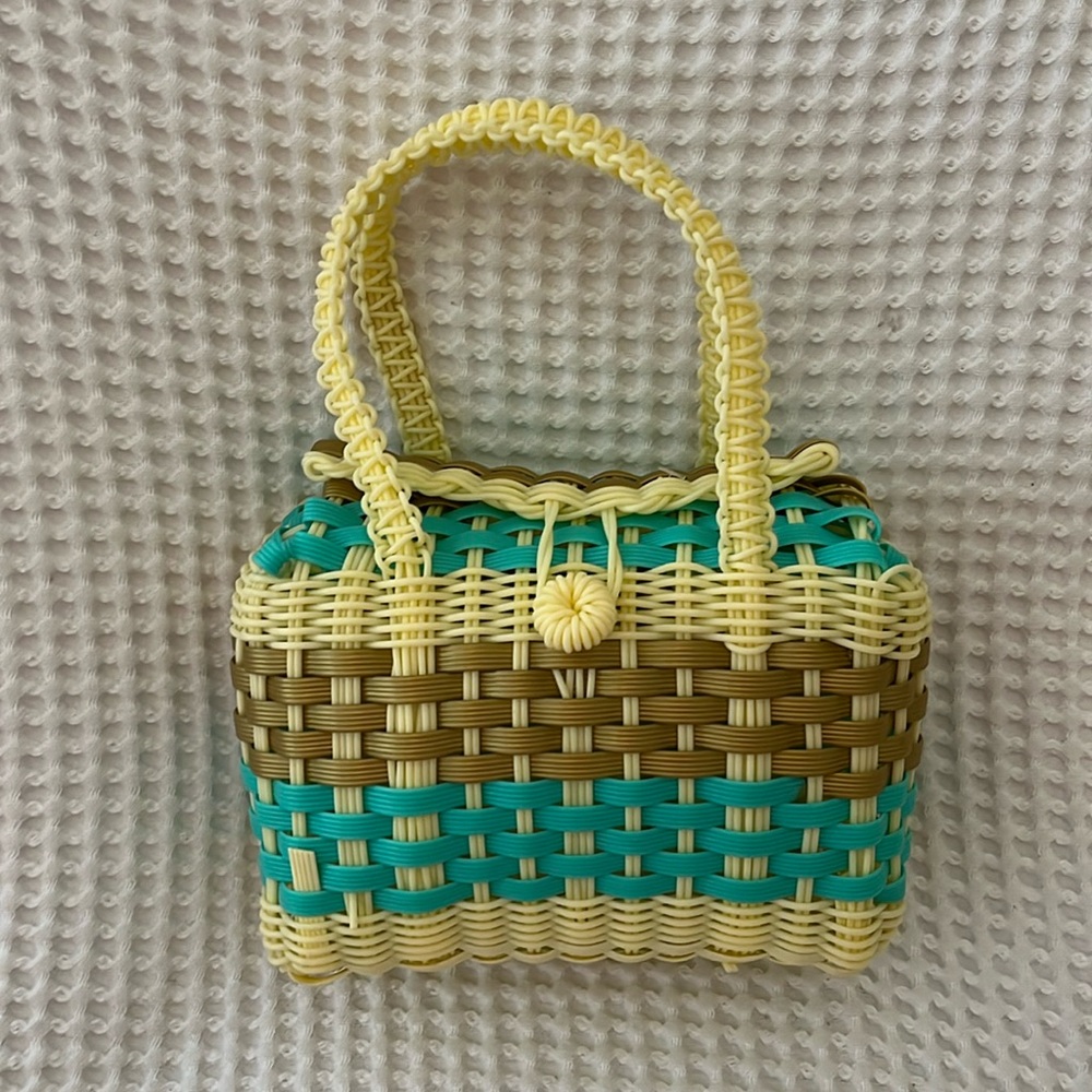 Vintage plastic handmade purse